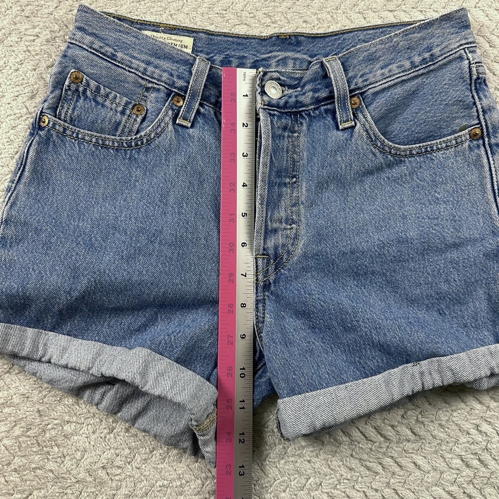 Levi's 501 xx Denim Shorts Women's 25 Button fly Daisy dukes Country western - Picture 5 of 10